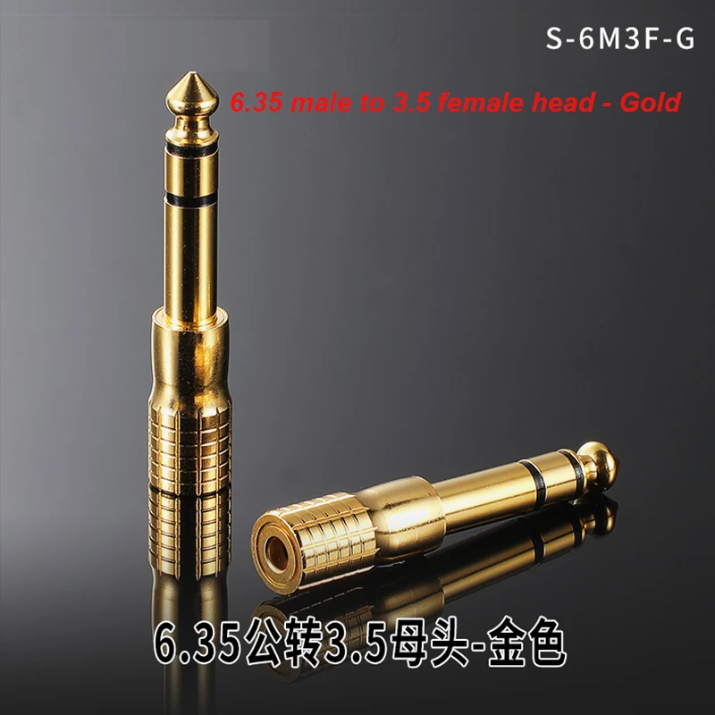 Scc305d27ce424e2b91260909d2c09c4a8 S210G Gold Plated Adapter 6.35 to AV Head 6.5 Male to RCA Lotus Female Microphone Mixer Amplifier Audio Adaptor Connector