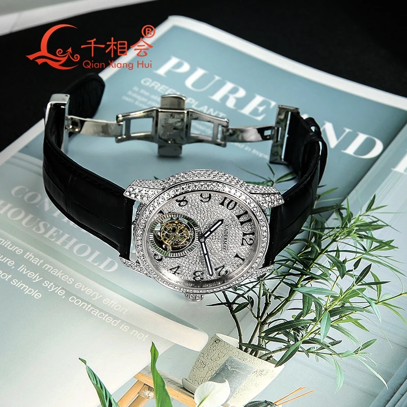 Transparent movement Full Moissanite Luxury Watch For Men mechanical Wristwatch Hip Hop Iced Out Moissanite Men Jewelry Watch 10 Sdac3d8ceda24412098e4bdbafc78260bI Transparent movement Full Moissanite Luxury Watch For Men mechanical Wristwatch Hip Hop Iced Out Moissanite Men Jewelry Watch
