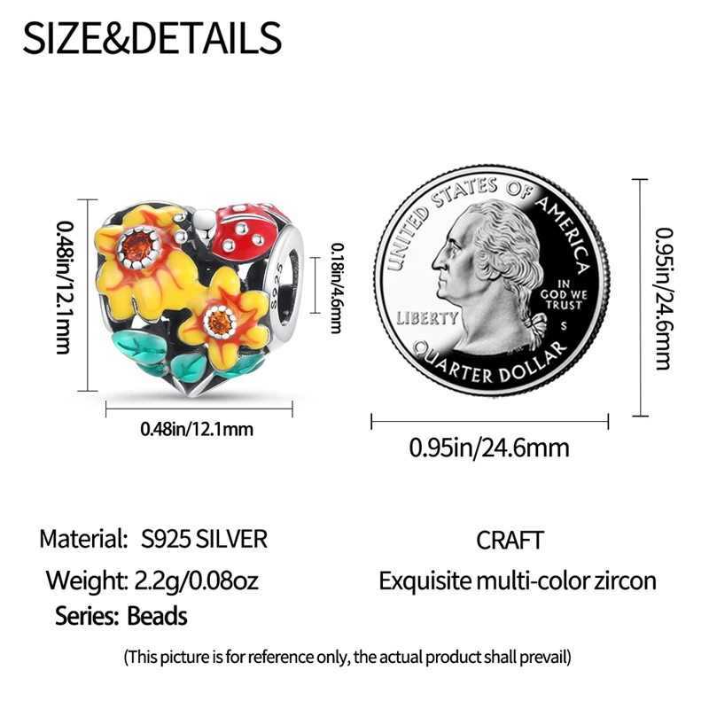 New 925 Sterling Silver Fashion Golden Sunflowers Heart Charms Beads Fit Pandora 925 Original Bracelets Luxury Party DIY Jewelry 24 Sdb575be1c3714079a987de0e205abae6D New 925 Sterling Silver Fashion Golden Sunflowers Heart Charms Beads Fit Pandora 925 Original Bracelets Luxury Party DIY Jewelry