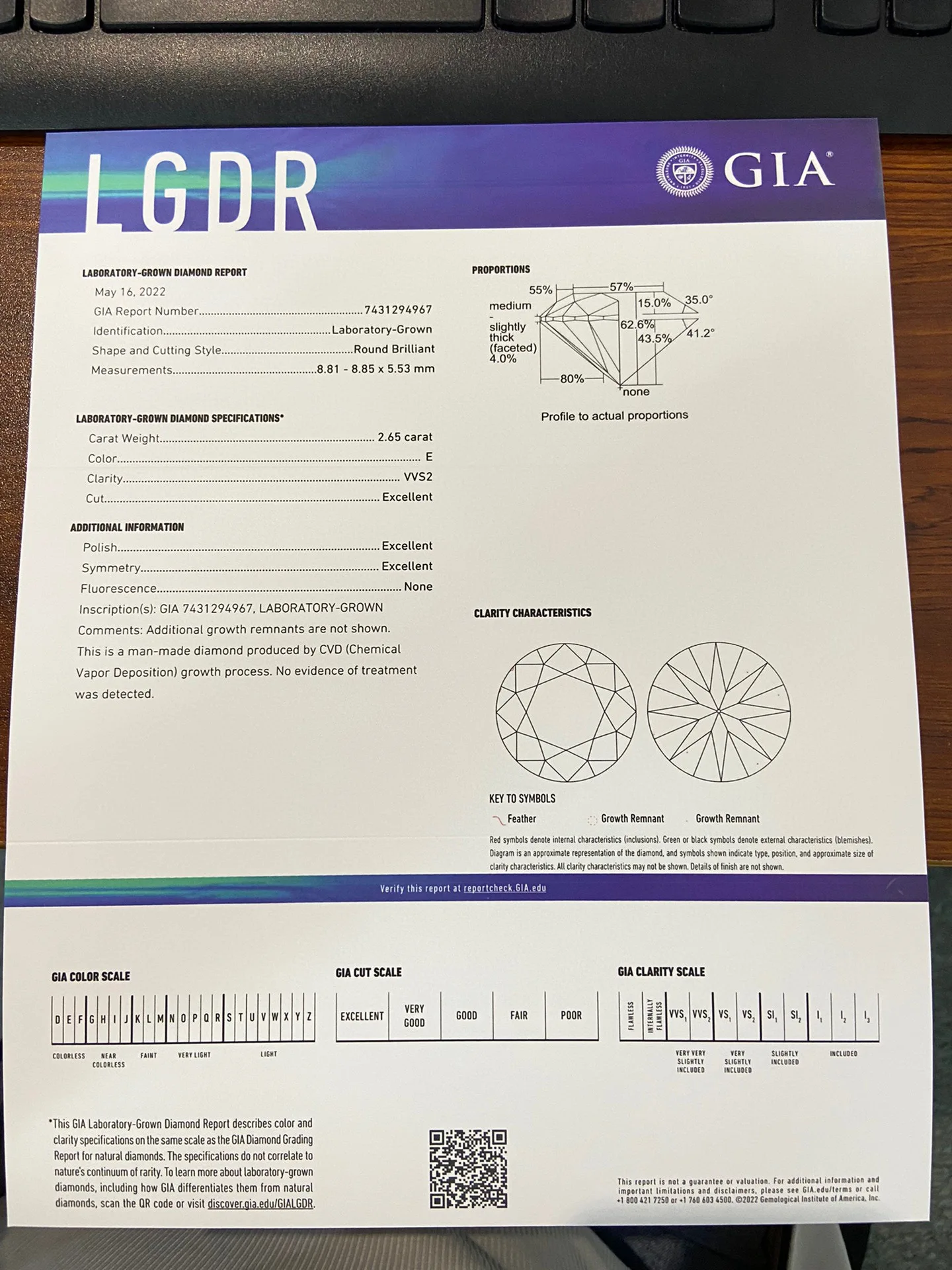 Sdbc331cd2a90439f93544924ed56cafdf AEAW Jewerly Loose Diamond 2.65ct VVS2 E Color Round Excellent Cut Lab Grown Diamond with GIA