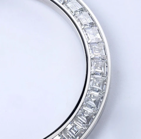 Se3cfbf984ff64f7994614b3b76fbaf57u Loose Gemstones for Watch Bezels without Steel Bezel Moissanite 36 Pieces per Set Watch Bezels For 40mm Watch Cases Gems