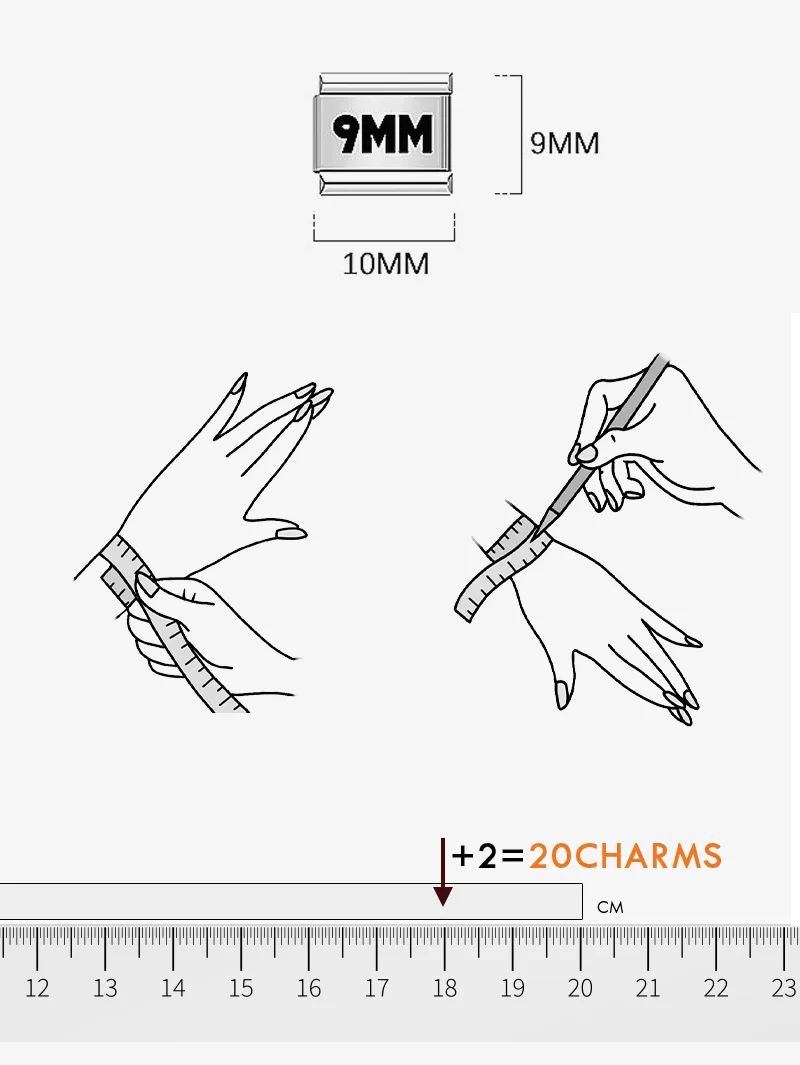 Se77fec44ab3d47ca899a3c3a8c521500E Hapiship 2023 New Fashion Friend Daddy's Angel Charm Italian Links Fit 9mm Bracelet Stainless Steel Jewelry DIY Making DJ608