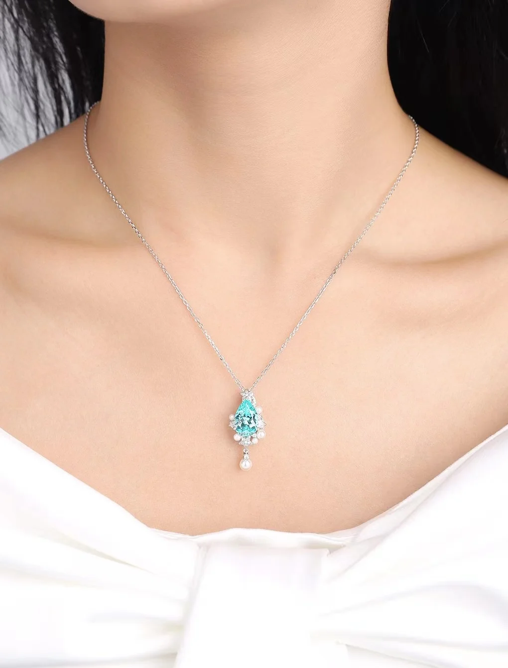 Seb8da1dcc94644b2a20cb735c23d20d0y Ruihe Luxury Custom Design New 925 Silver Fashion Necklace 93.75ct Lab Grown Ruby Fashion Jewelry Women Christmas Wedding Gifts