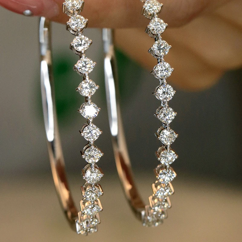 Sf521444145484f578577a8d04e47dc9fr Aazuo Luxury Jewelry 18K White Gold Natrual Diamonds 3.0ct Tennis Bangle For Woman Upscale Trendy Wedding Engagement Party