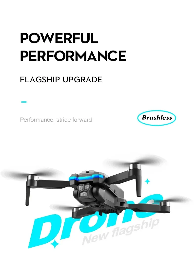 Sf6186d38d153454089f8dff16bc4c507D S8S GPS Drone 5G Wifi 8K HD Dual ESC Camera Optical Flow 360° Obstacle Avoidance Brushless Motor RC Foldable Quadcopter 9000M