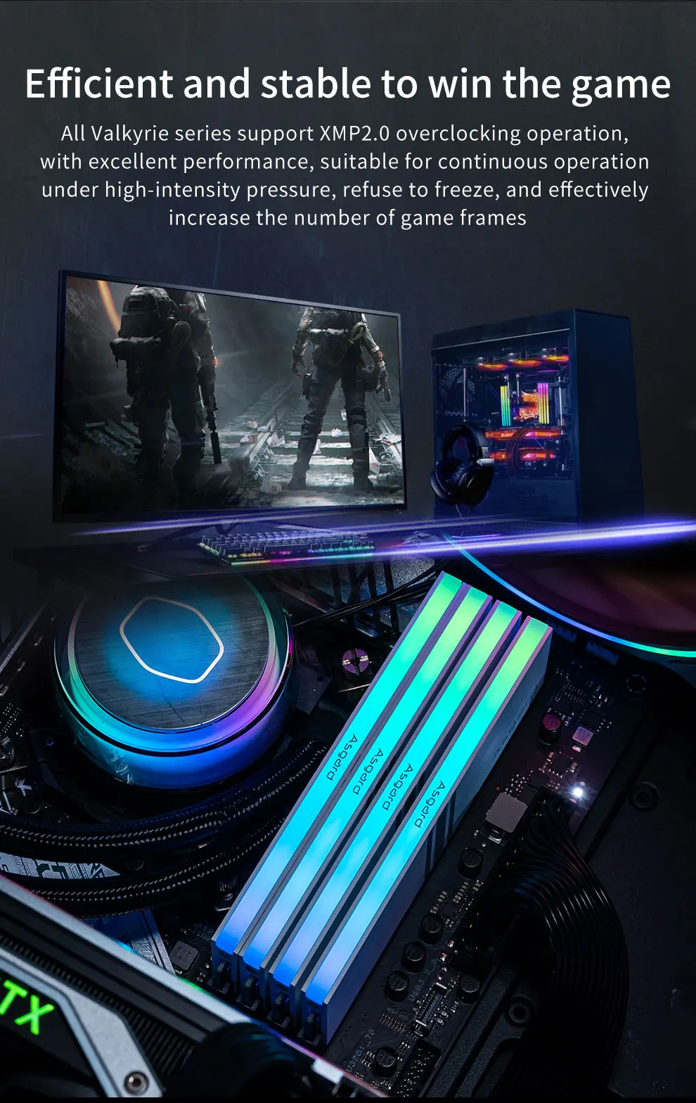 Sfb70aae25a034590b0c3a1de414ca712m Asgard Valkyrie V5 Series RGB RAM 8GBx2 16GBX2 3200MHz 3600MHz RAM Memoria Computer Desktop DDR4 8g 16g 3200MHz 3600Mhz DIMM RGB