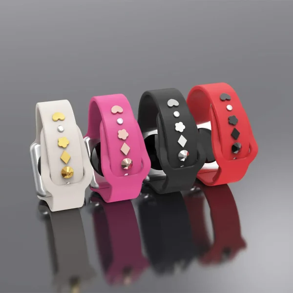 Silicone Strap Jewelry Charms for iWatch series 7 6 5 3 se/Galaxy watch 4/Classic Bracelet Metal decoration for Apple watch Band - Image 6