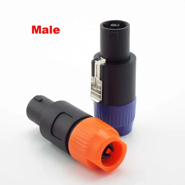 Stage Mixer Audio Adapter NL4FC Speak Connectors 4 Pole Plug Male Femal Jack 4pins L1 - Image 2