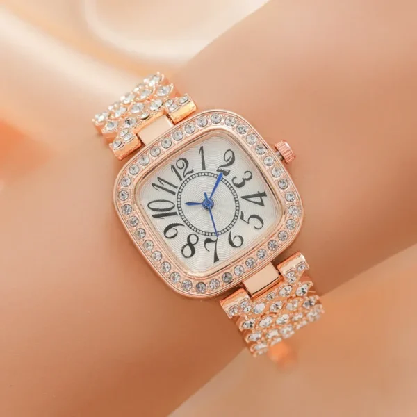 Stylish Blue Pointer Leisure Outdoor Sports Square Women's Quartz Watch - Image 2