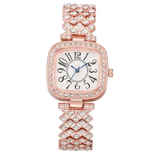 Stylish Blue Pointer Leisure Outdoor Sports Square Women's Quartz Watch - Image 4