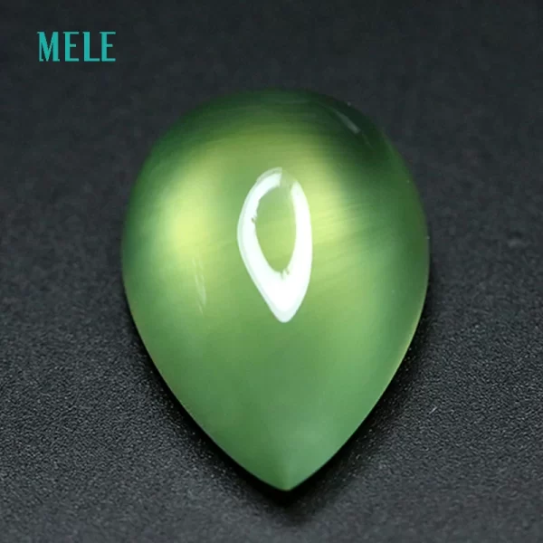 Top quality Australia natural prehnite for jewelry making,pear cut 27.4X18X11mm 38.6ct loose gemstone,use for luxury jewelry - Image 3
