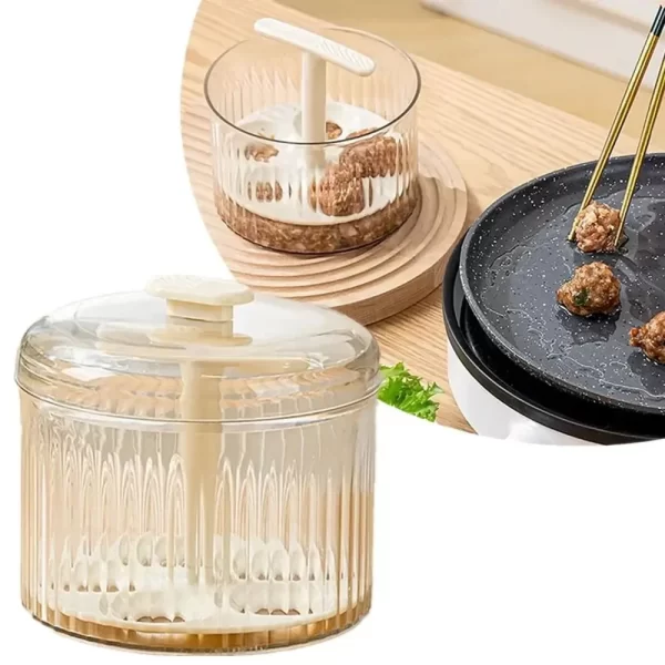 Translucent Meatballs Maker Manual Rice-Meat Dumplings Maker For Clear Dumplings Meat Tool 5 Meat Balls Manual Maker Tool