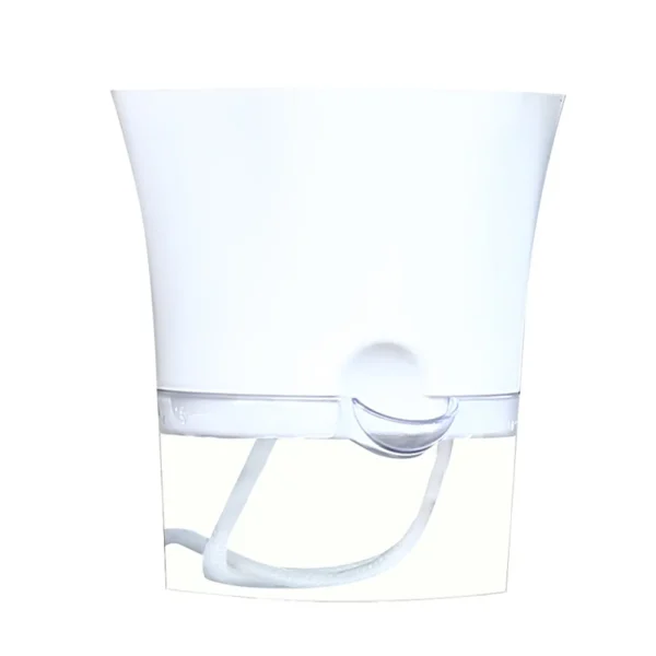 Transparent Double Layer Plastic Flower Pot Hydroponic Home Vase Self Watering Flowerpot Cotton Rope Watering Small Plant Pot - Image 3
