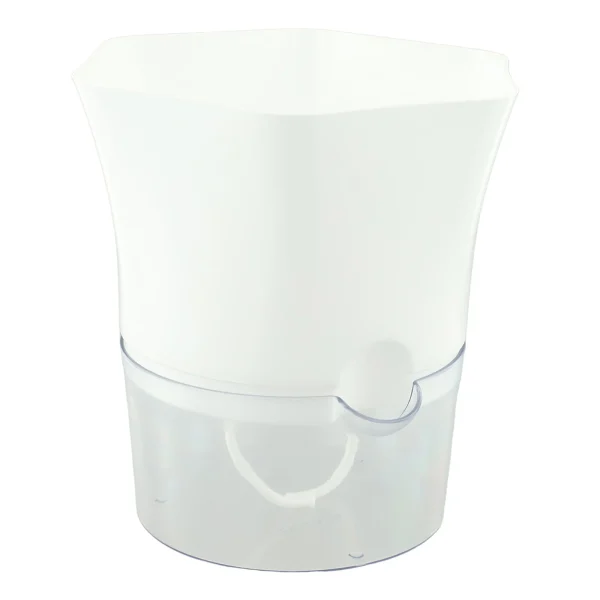 Transparent Double Layer Plastic Flower Pot Hydroponic Home Vase Self Watering Flowerpot Cotton Rope Watering Small Plant Pot - Image 5