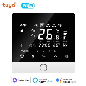 Tuya WiFi Thermostat Programmable Water Heating Voice Control Smart Temperature Controller Work with Alexa and Google Assistant