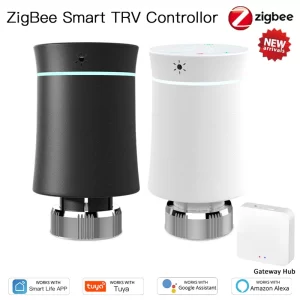 Tuya ZigBee 3.0 TRV Thermostat Tuya Radiator Actuator Valve Smart Programmable Temperature Controller Alexa Google Voice Control