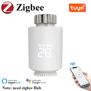 Tuya ZigBee Radiator Actuator Thermostat Smart TRV Thermostatic Valve Temperature Controller Support Alexa Google Home