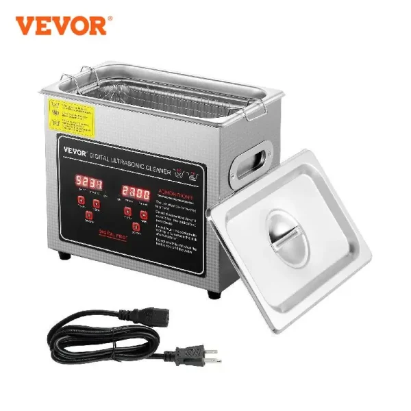 VEVOR 2L 3L 6L 10L 22L 30L Ultrasonic Cleaner Stainless Steel Portable Heated Cleaning Washing Machine VEVOR 2L 3L 6L 10L 22L 30L Ultrasonic Cleaner Stainless Steel Portable Heated Cleaning Washing Machine Ultrasound Home Appliance