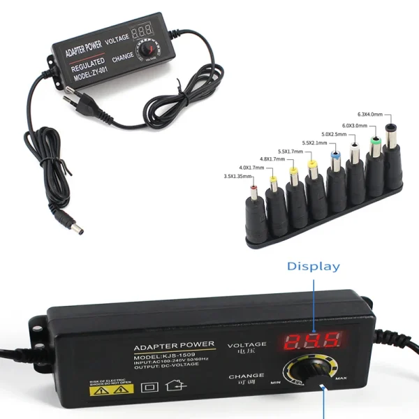 Various Voltage 3V 12V 24V 36V Adjustable AC-DC Power Supply Adapter 3V-24V-3A With Jack Adapter Plug Female For Home Appliance