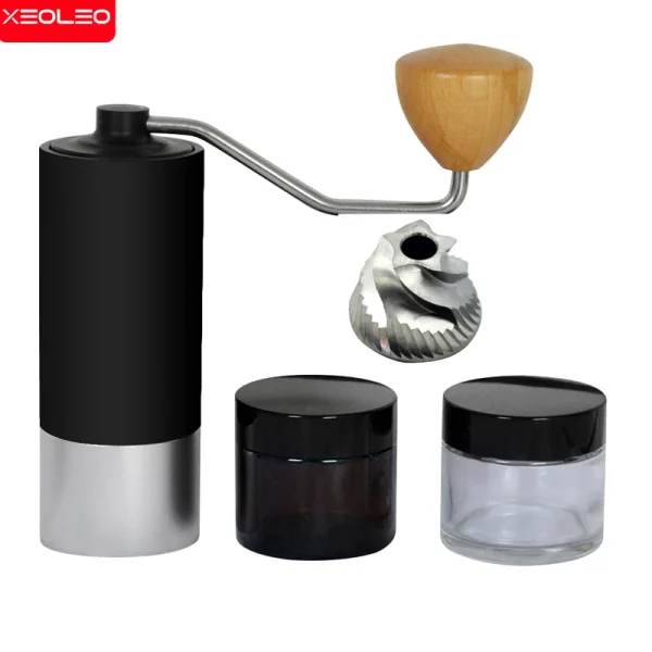 XEOLEO 28g Portable coffee grinder 38mm stainless steel 6 star burr Hand grinder for filter coffee espresso machine manual grind