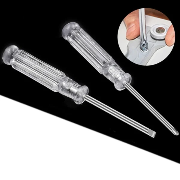 YYSD Small Mini Screwdriver with Transparent Handle Anti-skid Home Appliance Repair - Image 5
