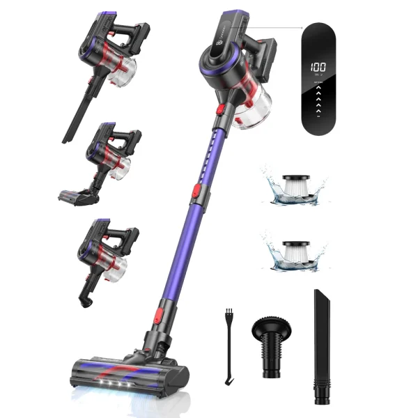 aspiradora 450W 38000Pa Powerful Cordless Vacuum Cleaner Wireless Handheld For Home Appliance with Touch Screen 55 aspiradora 450W 38000Pa Powerful Cordless Vacuum Cleaner Wireless Handheld For Home Appliance with Touch Screen 55 Min Runtime