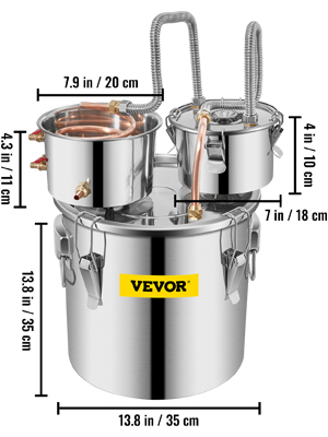 VEVOR 12L 20L 30L 50L Alcohol Brewing Distiller DIY Moonshine Apparatus Stainless Steel Still Whisky Beer Brandy Home Appliance 21 moonshine still a100 2 5 VEVOR 12L 20L 30L 50L Alcohol Brewing Distiller DIY Moonshine Apparatus Stainless Steel Still Whisky Beer Brandy Home Appliance