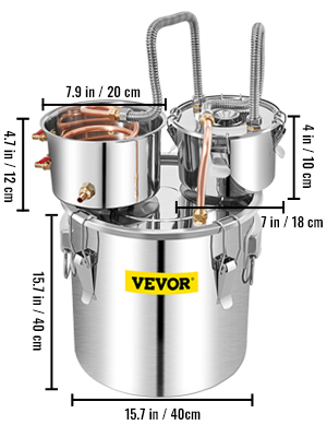 VEVOR 12L 20L 30L 50L Alcohol Brewing Distiller DIY Moonshine Apparatus Stainless Steel Still Whisky Beer Brandy Home Appliance 23 moonshine still a100 2 6 VEVOR 12L 20L 30L 50L Alcohol Brewing Distiller DIY Moonshine Apparatus Stainless Steel Still Whisky Beer Brandy Home Appliance