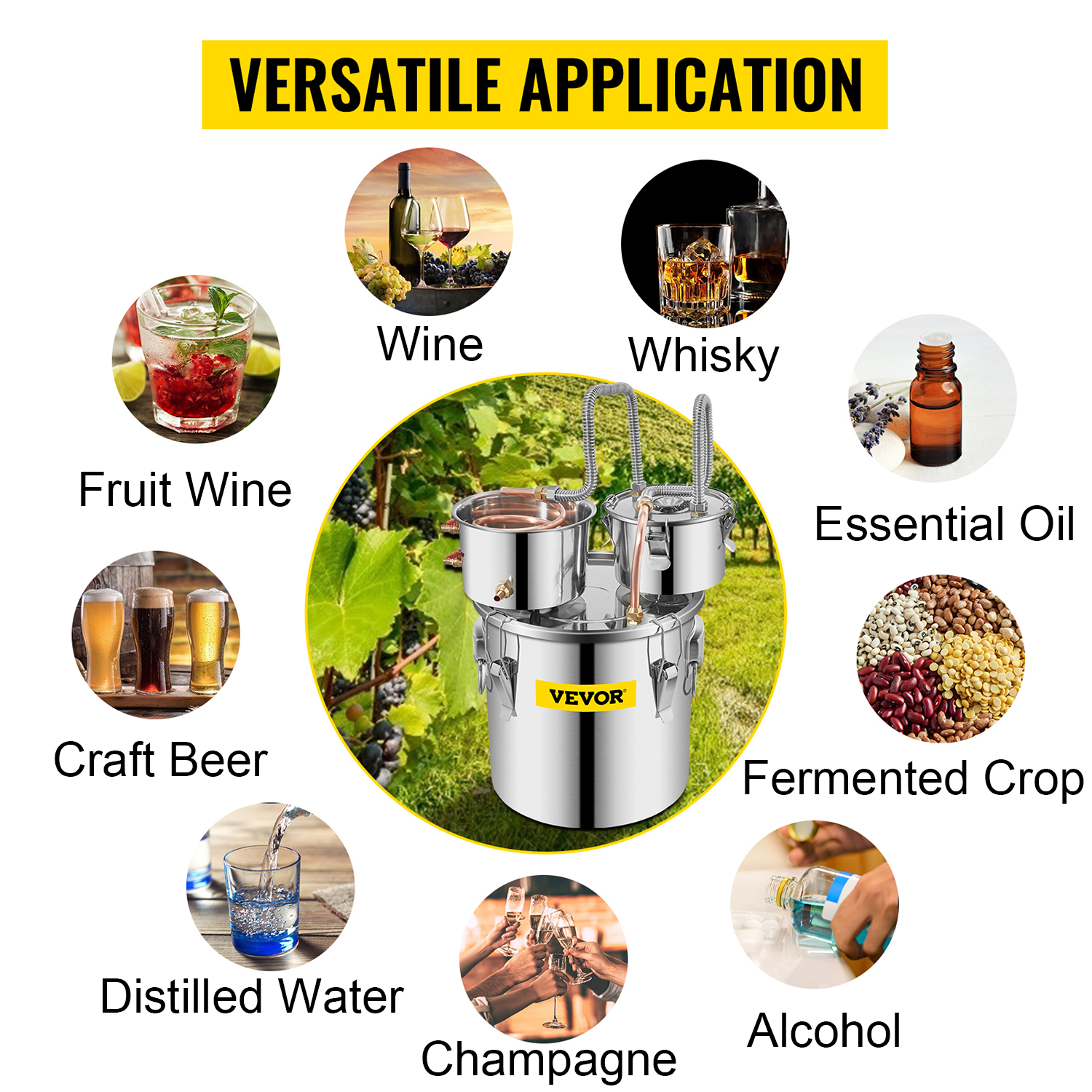 VEVOR 12L 20L 30L 50L Alcohol Brewing Distiller DIY Moonshine Apparatus Stainless Steel Still Whisky Beer Brandy Home Appliance 16 moonshine still m100 7 1 VEVOR 12L 20L 30L 50L Alcohol Brewing Distiller DIY Moonshine Apparatus Stainless Steel Still Whisky Beer Brandy Home Appliance