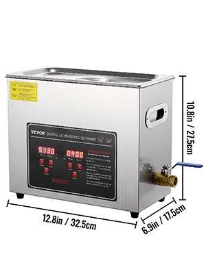 ultrasonic cleaner a100 2 2 VEVOR 2L 3L 6L 10L 22L 30L Ultrasonic Cleaner Stainless Steel Portable Heated Cleaning Washing Machine Ultrasound Home Appliance