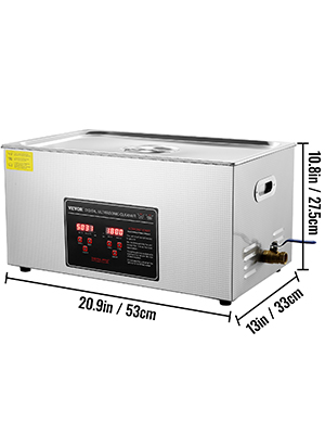ultrasonic cleaner a100 2 4 VEVOR 2L 3L 6L 10L 22L 30L Ultrasonic Cleaner Stainless Steel Portable Heated Cleaning Washing Machine Ultrasound Home Appliance