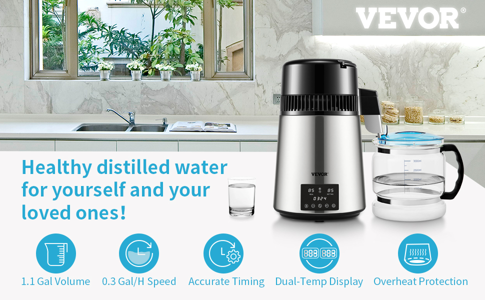 VEVOR 4L Water Distiller Purifier Filter Dispenser Drinking Bottle Softener Dual Temp Display Overheat Protection Home Appliance 8 water distiller a100 1.4 VEVOR 4L Water Distiller Purifier Filter Dispenser Drinking Bottle Softener Dual Temp Display Overheat Protection Home Appliance